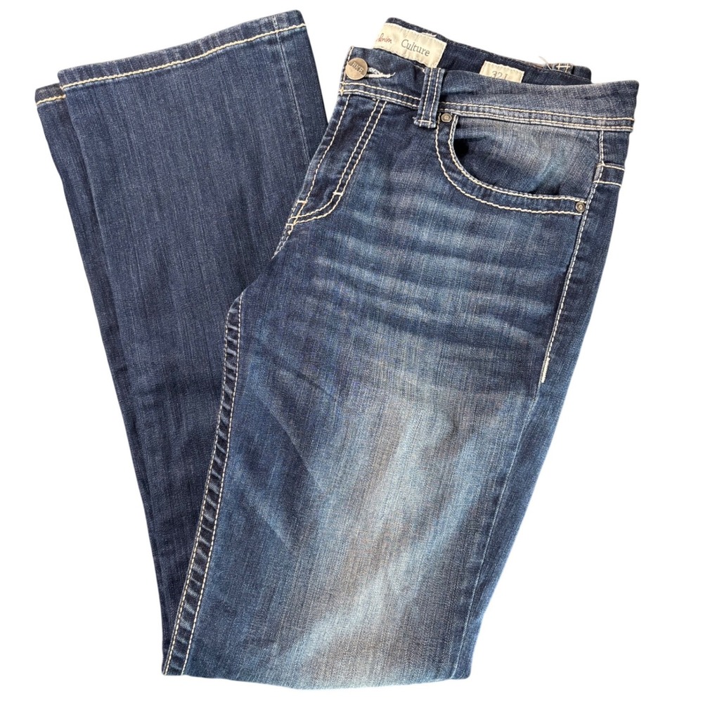 BKE Culture Mid-Rise Bootcut Jeans with Contrasting Stitching Size 32x33.5